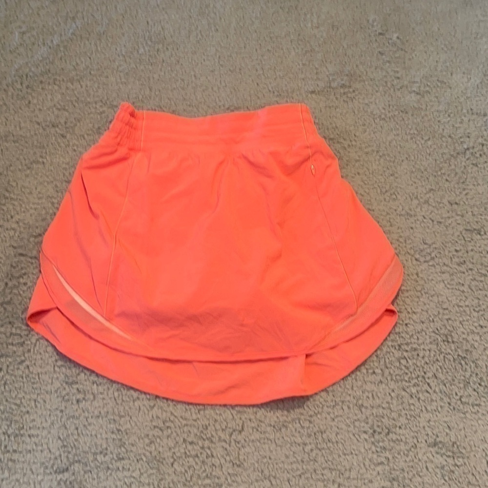 Lululemon Hotty Hot High-Rise Skirt color coral size 4
